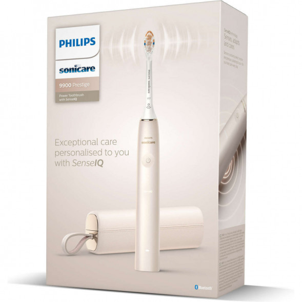 Звуковая зубная щетка Philips Sonicare 9900 Prestige HX9992, золотистое шампанское в Махачкале