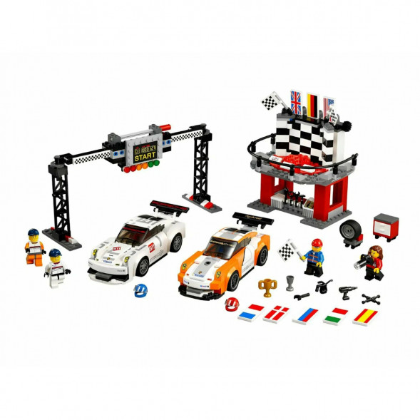 Конструктор LEGO Speed Champions 75912 Финишная линия гонки Porsche 911 GT в Махачкале