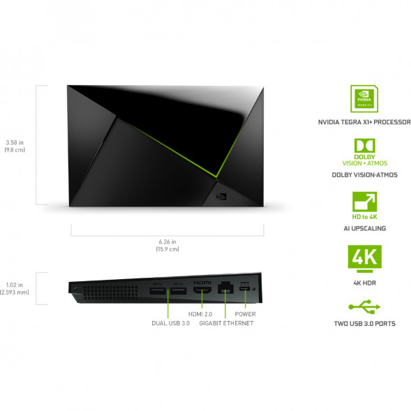 ТВ-приставка NVIDIA SHIELD TV PRO, черный в Махачкале