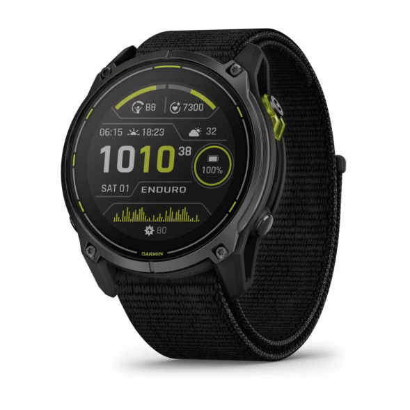 Умные часы Garmin Enduro 3 51mm Black с нейлоновым ремешком UltraFit 010-02751-01 в Махачкале