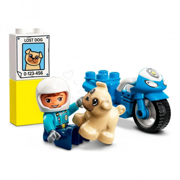 Конструктор LEGO DUPLO 10967 Полицейский мотоцикл в Махачкале