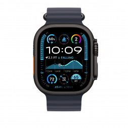 Ремешок Apple Watch 49мм Navy Ocean Band - Black Titanium Finish (MYPA3)