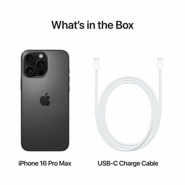 Смартфон Apple iPhone 16 Pro Max (nano SIM+eSIM) 512ГБ, Black Titanium в Махачкале