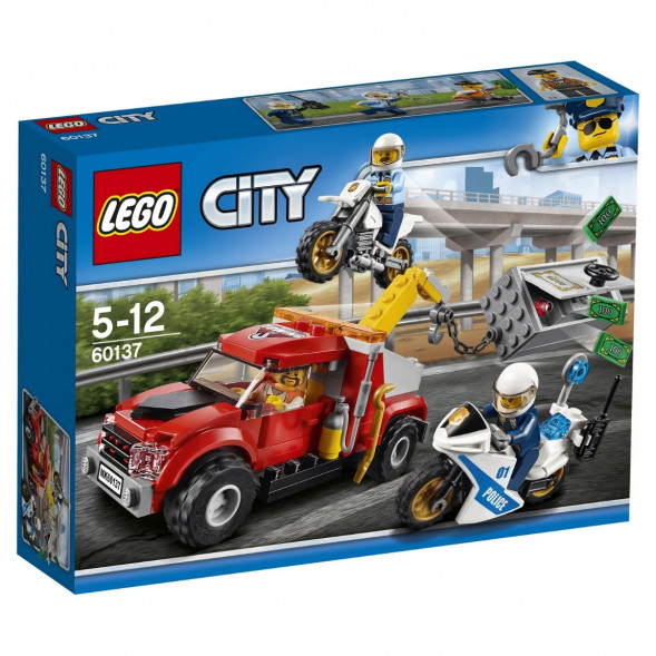 Конструктор LEGO City Police 60137 Побег на буксировщике в Махачкале