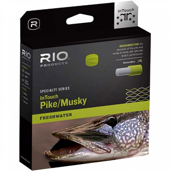 Леска RIO InTouch Pike/Musky WF8F/I, Gray/Yellow в Махачкале