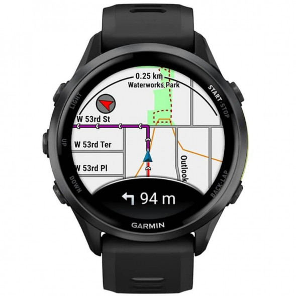 Умные часы Garmin Forerunner 970 Carbon Gray DLC Titanium ремешок Black/Translucent Whitestone 010-02969-10 в Махачкале