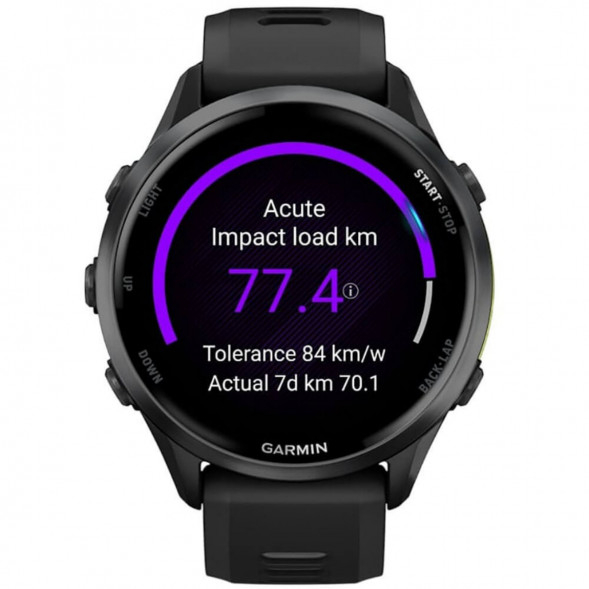 Умные часы Garmin Forerunner 970 Carbon Gray DLC Titanium ремешок Black/Translucent Whitestone 010-02969-10 в Махачкале