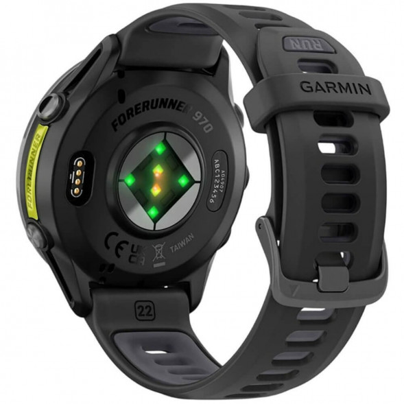 Умные часы Garmin Forerunner 970 Carbon Gray DLC Titanium ремешок Black/Translucent Whitestone 010-02969-10 в Махачкале