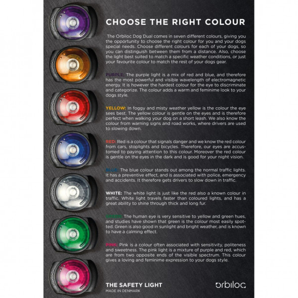 Фонарь для собак Orbiloc Dog Dual Signal Colours, желтый в Махачкале