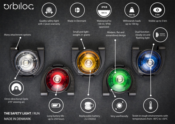 Фонарь для собак Orbiloc Dog Dual Signal Colours, желтый в Махачкале