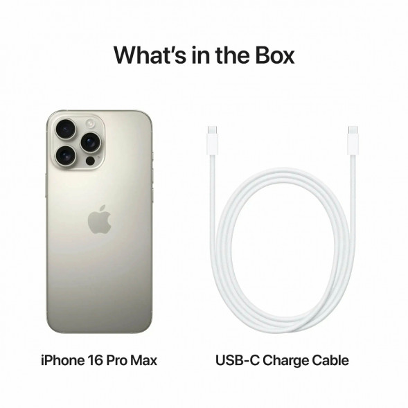 Смартфон Apple iPhone 16 Pro Max (nano SIM+eSIM) 256ГБ, Natural Titanium в Махачкале