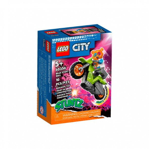 Конструктор LEGO City 60356 Трюковый мотоцикл медведя в Махачкале