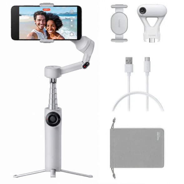 Стабилизатор Insta360 Flow 2 AI Tracker Bundle, Stone Gray в Махачкале