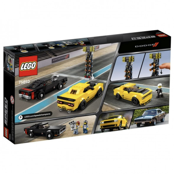 Конструктор LEGO Speed Champions 75893 2018 Dodge Challenger SRT Demon и 1970 Dodge Charger R/T в Махачкале