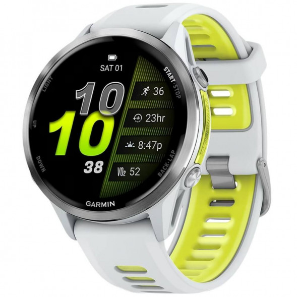 Умные часы Garmin Forerunner 970 Titanium Whitestone/Translucent Amp Yellow Band 010-02969-11 в Махачкале