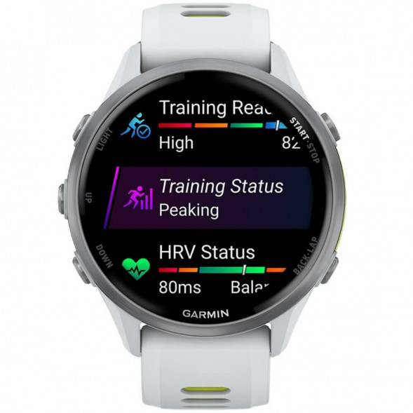 Умные часы Garmin Forerunner 970 Titanium Whitestone/Translucent Amp Yellow Band 010-02969-11 в Махачкале
