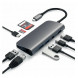 USB-концентратор Satechi Aluminum Type-C Multimedia Adapter (ST-TCMM8PA), разъемов: 4, space gray в Махачкале