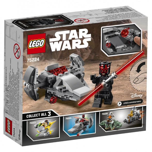 Конструктор LEGO Star Wars 75224 Микрофайтеры Корабль-лазутчик ситхов в Махачкале