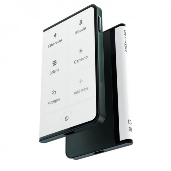 Аппаратный холодный криптокошелек Ledger Stax c чехлом Magnet Shell Black + Recovery Key в Махачкале