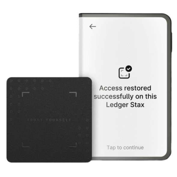 Аппаратный холодный криптокошелек Ledger Stax c чехлом Magnet Shell Black + Recovery Key в Махачкале