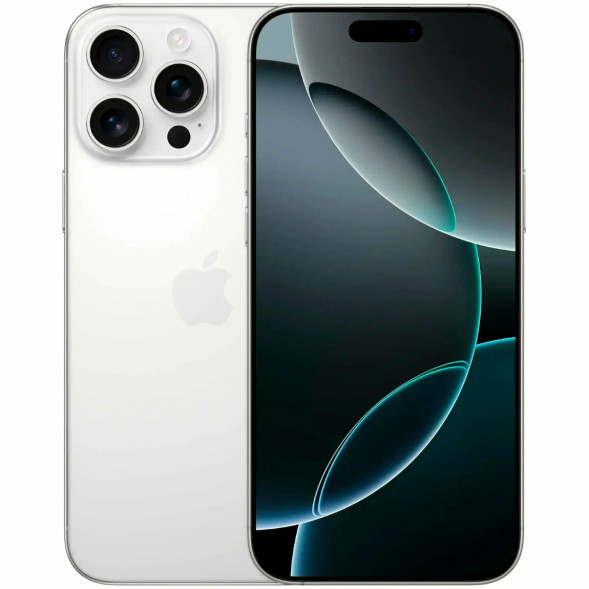 Смартфон Apple iPhone 16 Pro Max (nano SIM+eSIM) 512ГБ, White Titanium в Махачкале