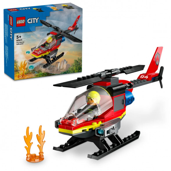 Конструктор LEGO City 60411 Пожарно-спасательный вертолет в Махачкале