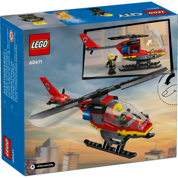 Конструктор LEGO City 60411 Пожарно-спасательный вертолет в Махачкале