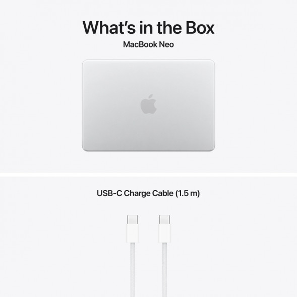 Ноутбук Apple MacBook Neo MHFA4 (A18 Pro 5-Core GPU, 8/256GB), Серебристый/Silver в Махачкале
