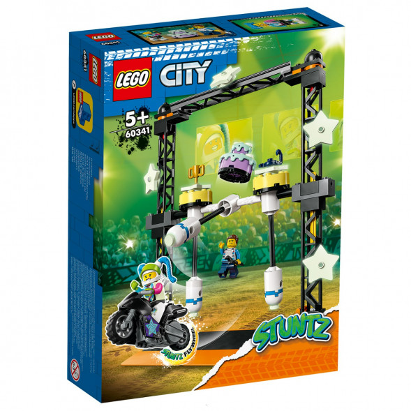 Конструктор LEGO City 60341 Трюковое испытание «Нокдаун» в Махачкале
