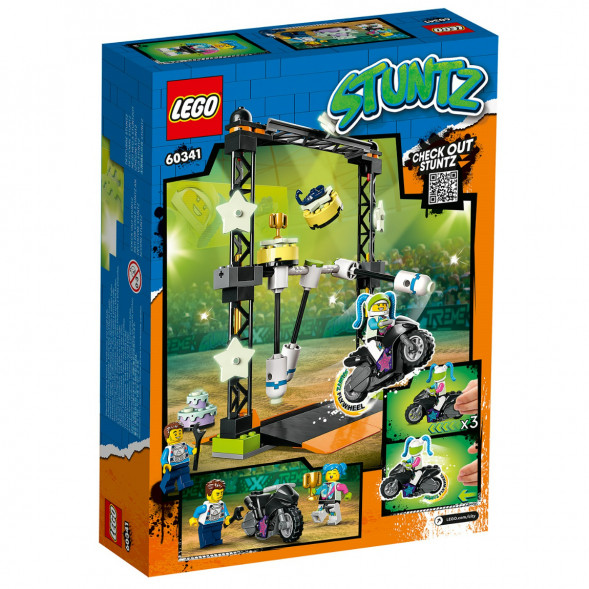 Конструктор LEGO City 60341 Трюковое испытание «Нокдаун» в Махачкале