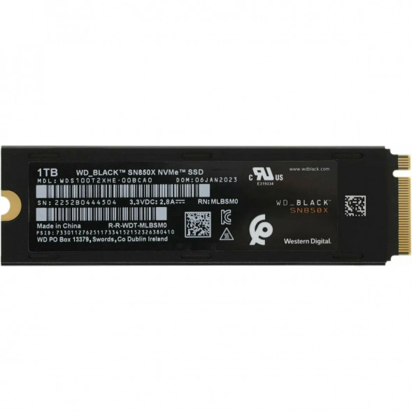 SSD накопитель Western Digital WD Black SN850X NVMe, 1TB (WDS100T2XHE) в Махачкале