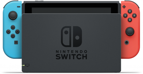 Игровая приставка Nintendo Switch rev.2 32 ГБ, красный/синий в Махачкале