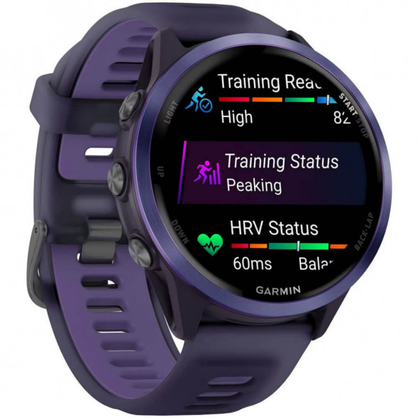 Умные часы Garmin Forerunner 570 47 мм Indigo Aluminium/Translucent Imperial Purple/Indigo 010-02971-02 в Махачкале