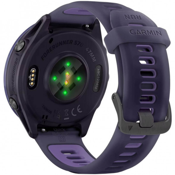 Умные часы Garmin Forerunner 570 47 мм Indigo Aluminium/Translucent Imperial Purple/Indigo 010-02971-02 в Махачкале
