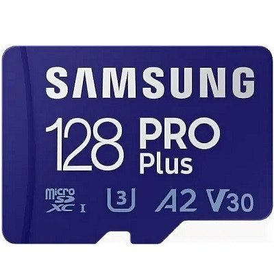 Карта памяти micro SDXC 128Gb Samsung PRO Plus U3 A2 V30 180/130MB/s (MB-MD128G-K) в Махачкале