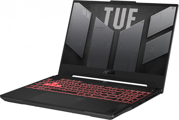 Ноутбук ASUS TUF Gaming 15 FA507NV-LP160 AMD Ryzen 5 7535HS, RAM 16 ГБ, SSD 512 ГБ, NVIDIA GeForce RTX 4060 для ноутбуков (8 Гб), Без системы, (90NR0E85-M00DT0), серый в Махачкале