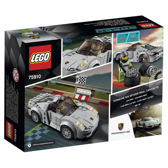 Конструктор LEGO Speed Champions 75910 Porsche 918 Spyde в Махачкале