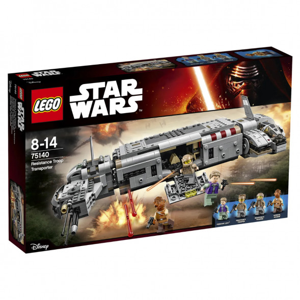 Конструктор LEGO Star Wars 75140 Военный транспорт Сопротивления в Махачкале