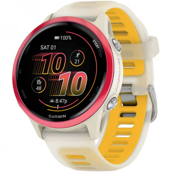 Умные часы Garmin Forerunner 570 42 мм Raspberry Aluminium/Translucent Bone/Mango 010-02970-02 в Махачкале