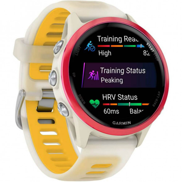 Умные часы Garmin Forerunner 570 42 мм Raspberry Aluminium/Translucent Bone/Mango 010-02970-02 в Махачкале