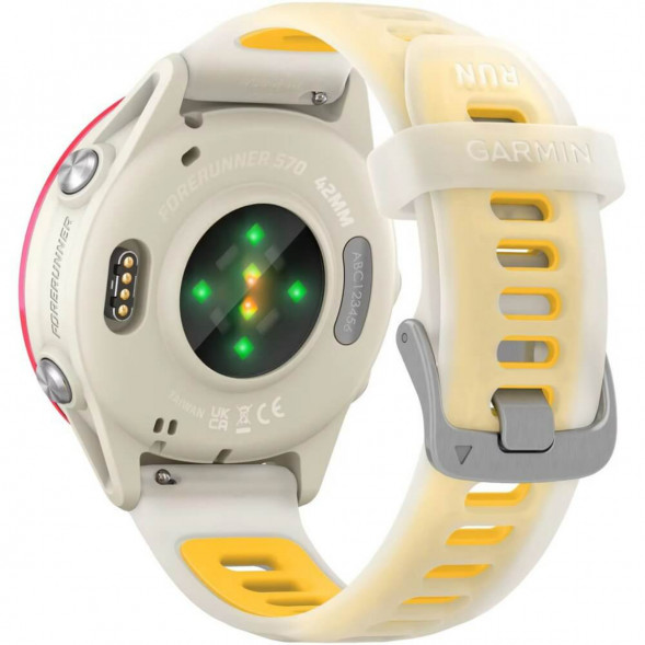 Умные часы Garmin Forerunner 570 42 мм Raspberry Aluminium/Translucent Bone/Mango 010-02970-02 в Махачкале