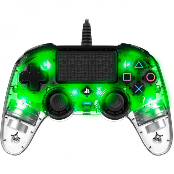 Геймпад проводной Nacon Illuminated Compact PS4, зеленый в Махачкале