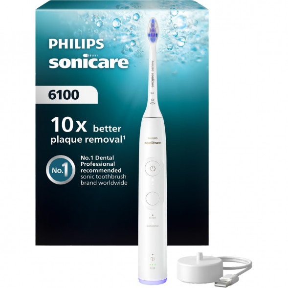 Электрическая зубная щётка Philips Sonicare 6100 HX7400/01, белый в Махачкале