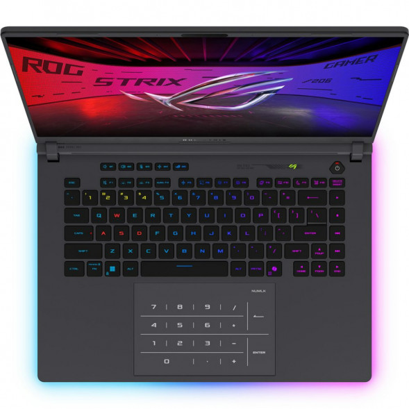 Ноутбук игровой ASUS ROG Strix G16 G615JMR-TS415 (16&amp;quot;, IPS, Intel Core i7-14650HX 2.2ГГц, 16-ядерный, 16ГБ DDR5, 512 ГБ SSD, NVIDIA GeForce RTX 5060 - 8 ГБ, без ОС), серый в Махачкале