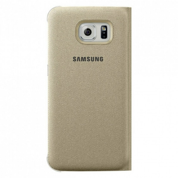 Чехол для Samsung Galaxy S6 S-View Cover (EF-CG920BFE), Gold в Махачкале