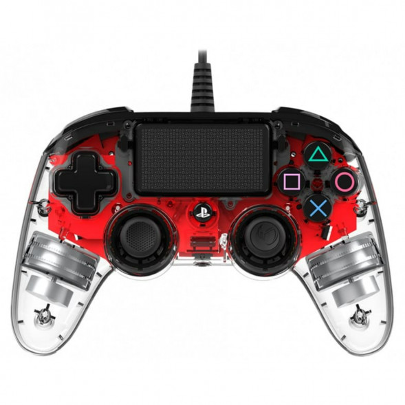 Геймпад проводной Nacon Illuminated Compact PS4, красный в Махачкале