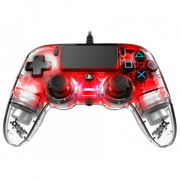 Геймпад проводной Nacon Illuminated Compact PS4, красный в Махачкале
