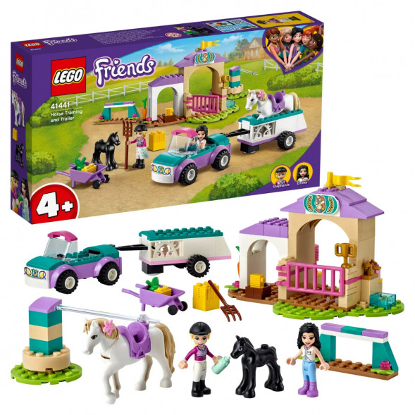 Конструктор LEGO Friends 41441 Тренировка лошади и прицеп для перевозки в Махачкале