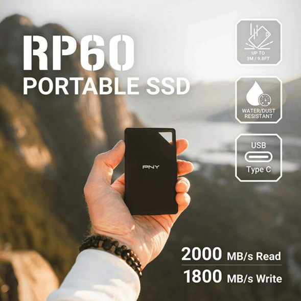 Внешний диск SSD PNY RP60 (PSDOGS3060-2TB-RB), 2 TB в Махачкале