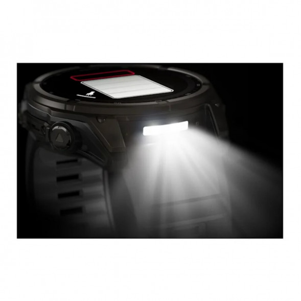 Умные часы Garmin Fenix 8, 51 мм, Solar, Sapphire Carbon Gray DLC Titanium with Black/Pebble Gray Silicone 010-02907-10 в Махачкале